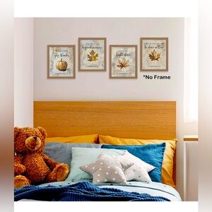 Fall Decor Prints 8x10 Brand New 4pk